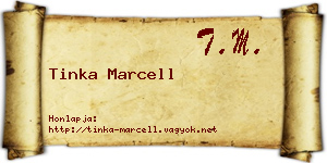 Tinka Marcell névjegykártya